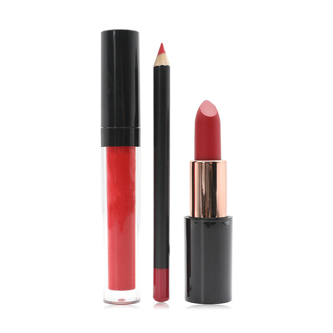 Three-Piece Lipstick Set #10 – Bundle of 8 | Creamy, Long-Wear Formula