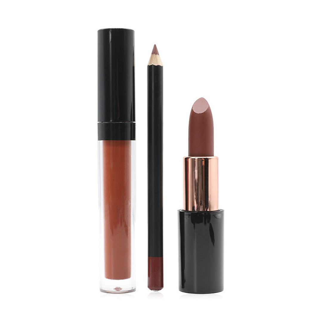 Lipstick Trio Set (8 Bundled Pieces) – Bold Colors, Smooth Texture